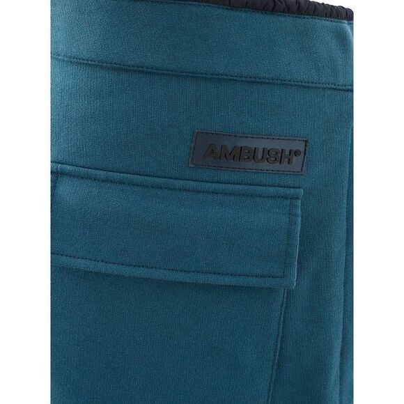 Ambush Relaxed Fit Jersey Sweatpants Teal Men Blue Jeans & Pants - Picture 5 of 6